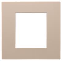 Placca Vimar Linea 30642.21 2 moduli colore argilla tecnopolimero verniciato