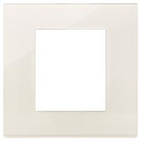 Placca Vimar Linea 30642.41 2 moduli colore canapa reflex