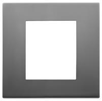 Placca Vimar Linea 30642.72 2 moduli colore inox satinato
