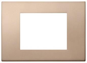 Placca Vimar Linea 30653.71 3 moduli colore bronzo
