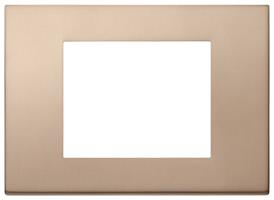 Placca Vimar Linea 30653.71 3 moduli colore bronzo