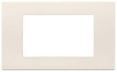 Placca Vimar Linea 30654.01 4 moduli colore canapa tecnopolomero