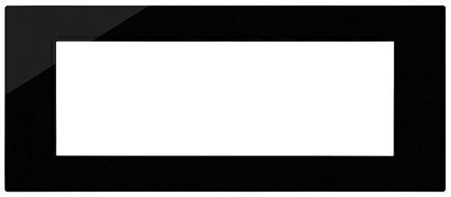 Placca Vimar Linea 30657.42 7 moduli colore nero reflex