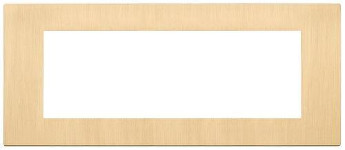 Placca Vimar Linea 30657.70 7 moduli colore oro spazzolato