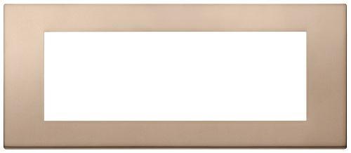 Placca Vimar Linea 30657.71 7 moduli colore bronzo