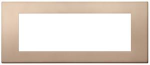 Placca Vimar Linea 30657.71 7 moduli colore bronzo