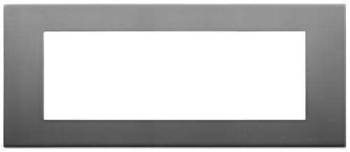 Placca Vimar Linea 30657.71 7 moduli colore inox satinato