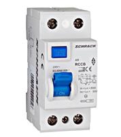 Interruttore differenziale puro AR602201 Schrack 2 poli 25A 0,01A 2 moduli Classe AC