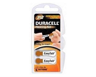 Pile Duracell 1.4 Volt per apparecchi acustici, fornite in una confezione da 6 pile