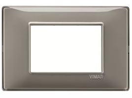 Vimar linea 14653.40 placca colore reflex cenere, 3 moduli