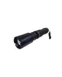 EL102 Torcia ricaricabile 5W, 600 lumen con doppia alimentazione ARGO,batteria ricaricabile agli ioni di litio o 3 batterie AAA, 5 tipi di luce, zoom 4 focus