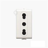 Presa italiana Elettrocanali serie Easy 16A 2p+t 1 modulo