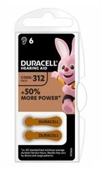Pila per apparecchi acustici Hearing Aid marrone tab312 1.45V in blister da 6 pezzi