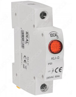 Segnalatore luminoso colore Rosso LED da 230V 1 modulo