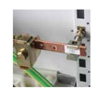 KIT DI TERRA  Sistema kit di terra completo di barra 12x4mm ed accessori per il montaggio sui montanti interni fondo quadro.