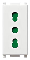 Vimar Linea Presa 2P+T 16A colore bianco presa SICURY standard italiano