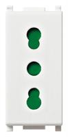 Vimar Linea Presa 2P+T 16A colore bianco presa SICURY standard italiano