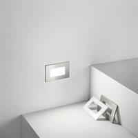 Segnapasso Led da incasso su Scatola 503 da 3 Watt 350Lm Luce settabile Tramite Dip switch 3000K 4000K 6000K Completo di 2 Placche Bianca e Grigia