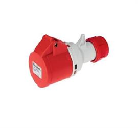 Elettrocanali presa industriale mobile diretta a montaggiorapido tipo EN 60309 32A IP44 380V