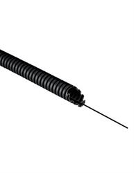 Tubo Corrugato in PVC nero Elettrocanali flessibile diametro 16mm con tirafilo rotolo 100mt