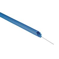 Tubo corrugato in PVC flessibile con Tirafilo colore blu diametro 25mm