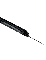 Tubo Corrugato in PVC nero Elettrocanali flessibile diametro 32mm con tirafilo rotolo 100mt