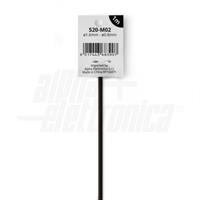 Guaina Termorestringente Alpha Elettronica, restringimento 2:1, diametro 1,6mm, colore nero, 1 metro