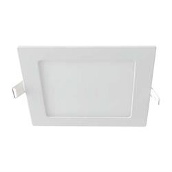 Faretto a Led incasso Fisso Quadrato colore Bianco da 12 Watt colore luce selezionabile 3000K 4000K 6500K Driver incluso 16cm