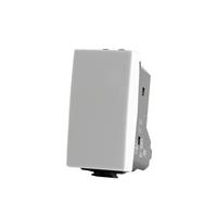 Pulsante Unipolare Biesse serie Fom da 10A 250V 1 Modulo compatibile con serie MATIX