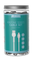 Life 365 30 Cavi USB in Barattolo V2 Lightning Apple 5V 2.1A colore Bianco