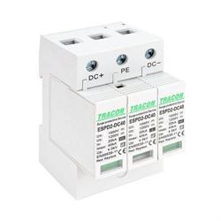 Scaricatore di sovratensione Tracon Electric T2 4 moduli inserto cambiabile da 400V 125A IP20