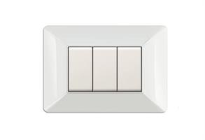 Placca Bianca 4 Moduli Elettrocanali serie EASY