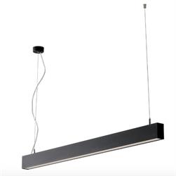 Plafoniera Led a sospensione in alluminio 100cm 26W 3000K colore Nero goffrato con Driver incluso