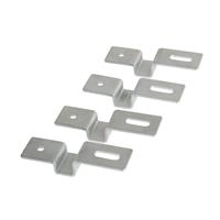 Kit di 4 Staffe di Sostegno Zincate Elettrocanali