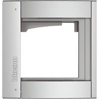 Telaio supporto con cornice 1 modulo SFERA New finitura Allmetal Bticino