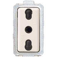 Presa bipasso Bticino standard Italia 2P+T 10/16A 250V con alveoli schermati