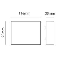 Applique Madrid 7W Bot Lighting da esterno colore luce 3000K-4000K-5000K colore Grigio