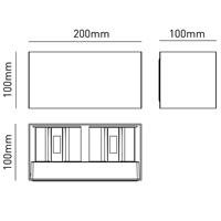 Lampada Marbella Duo Colore Bianco Bot Lighting da 20W colore Luce 3000-4000-6500K IP65