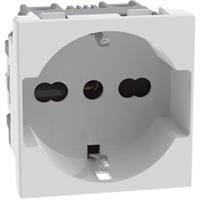 Presa 2P+T 16 A 250 V adatta per spine standard Italia 2 moduli colore Bianco