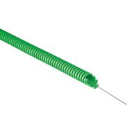 Tubo Corrugato in PVC Verde Elettrocanali flessibile diametro 20mm con tirafilo rotolo 100mt