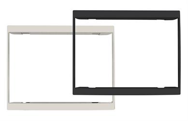 Kit di compatibilità con VIMAR LINEA composto da telaio e 1 frontalino canapa