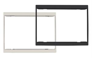 Kit di compatibilità con VIMAR LINEA composto da telaio e 1 frontalino canapa