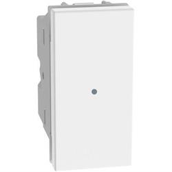 MATIXGO - PULSANTE 1P 10AX 1M ASSIALE BIANCO