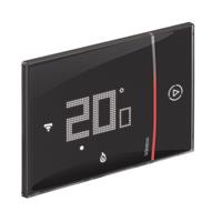 Termostato Bticino connesso a Smarther 2 con Netatmo da 2 moduli 230V colore Nero