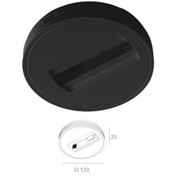 LED-TRACK-BASE NERO BASE TRIFASE NERA PER F